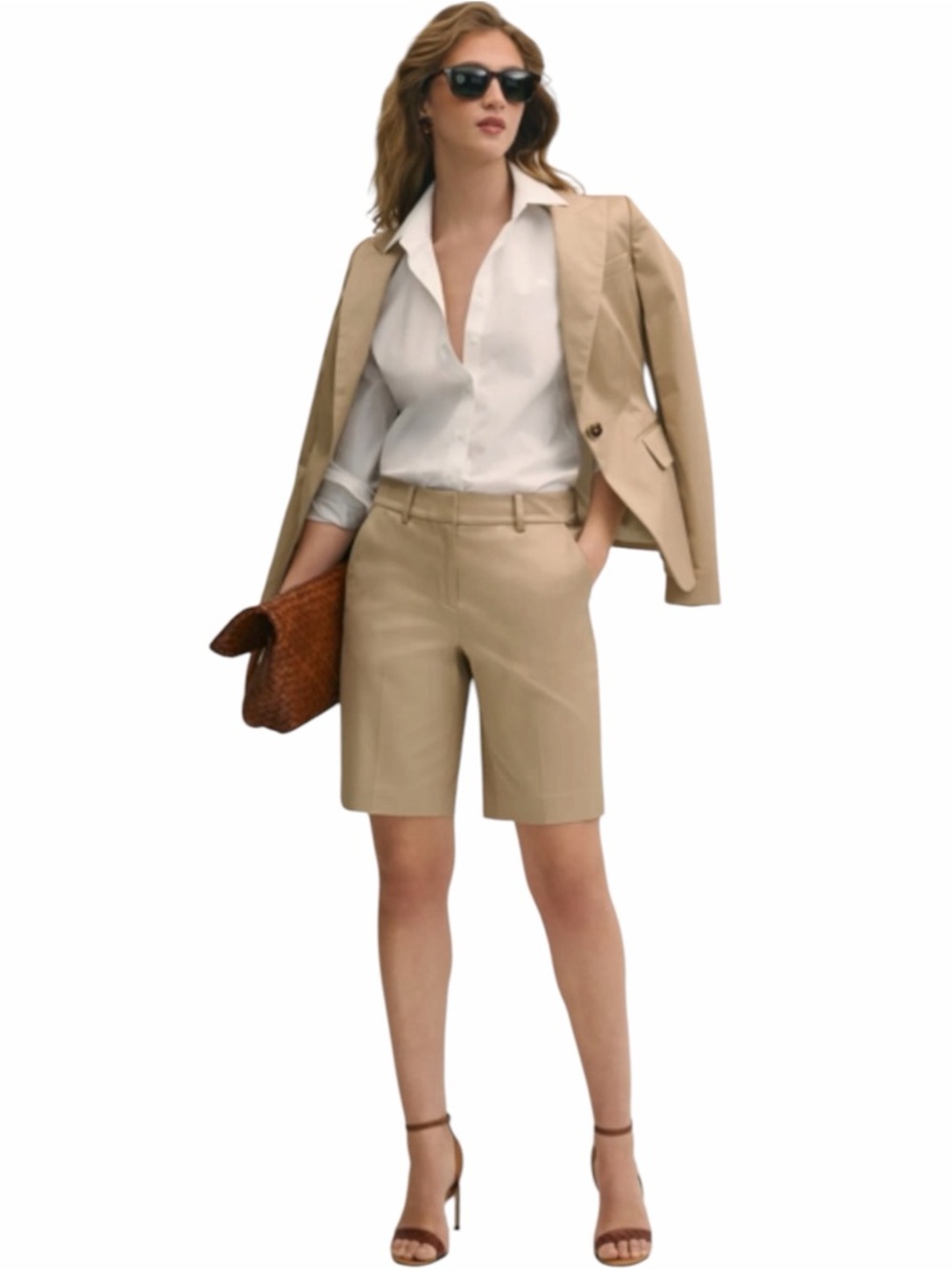 Brooks Brothers Womens Cotton Stretch Twill Bermuda Shorts Size 2